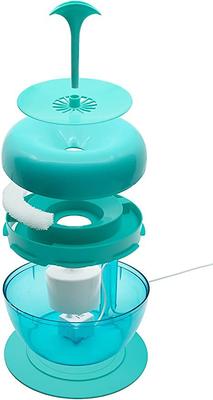 Show full view: IntelliLeash Purrfect Water Fountain Dog & Cat Waterer, Teal slide 3 of 5