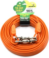 IntelliLeash Tie-Out Dog Cables, 100-ft, 250-lb
