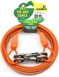IntelliLeash Tie-Out Dog Cables, 20-ft, 125-lb
