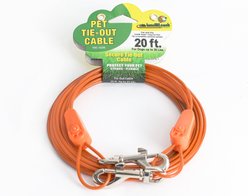 IntelliLeash Tie-Out Dog Cables, 20-ft, 35-lb