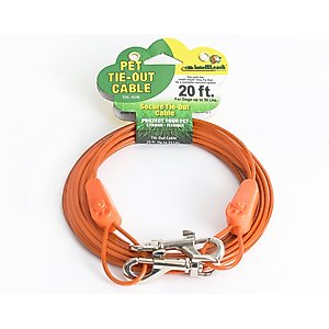 IntelliLeash Tie-Out Dog Cables, 20-ft, 35-lb