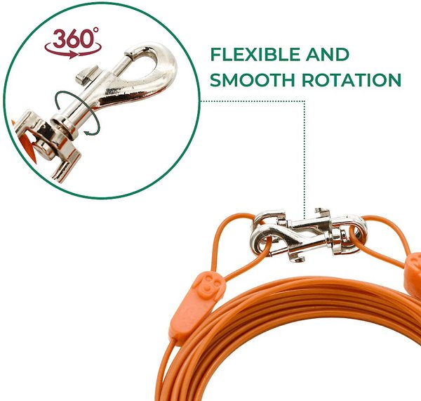 Show full view: IntelliLeash Tie-Out Dog Cables, 30-ft, 125-lb slide 3 of 7