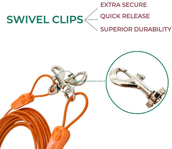Show full view: IntelliLeash Tie-Out Dog Cables, 30-ft, 125-lb slide 5 of 7