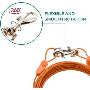 IntelliLeash Tie-Out Dog Cables, 30-ft, 35-lb