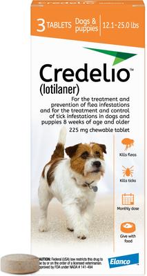 Show full view: Interceptor Plus Chew, 8.1-25 lbs, (Green Box), 3 Chew (3-mo. supply) + Credelio Chewable Tablet for Dogs, 12.1-25 lbs, (Orange Box), 3 Chewable Tablets (3-mos. supply) slide 6 of 9