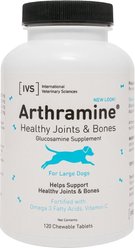 International Veterinary Sciences Arthramine Healthy Joints & Bones Glucosamine Dog Supplement, Large, 120 count