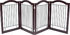 Internet's Best Arched Top Wire Dog Gate, 30-in, Espresso, 4 Panel