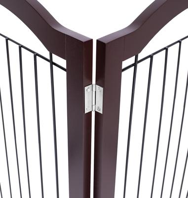 Show full view: Internet's Best Arched Top Wire Dog Gate, 30-in, Espresso, 4 Panel slide 7 of 10