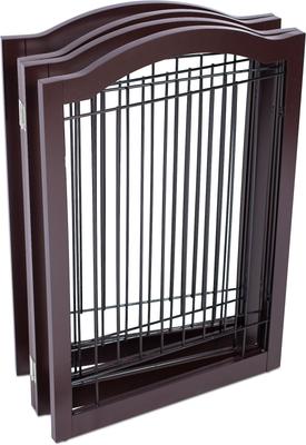 Show full view: Internet's Best Arched Top Wire Dog Gate, 30-in, Espresso, 4 Panel slide 8 of 10