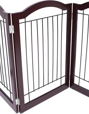 Show full view: Internet's Best Arched Top Wire Dog Gate, 30-in, Espresso, 4 Panel slide 10 of 10
