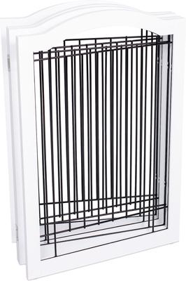 Show full view: Internet's Best Arched Top Wire Dog Gate, 30-in, White, 4 Panel slide 7 of 9