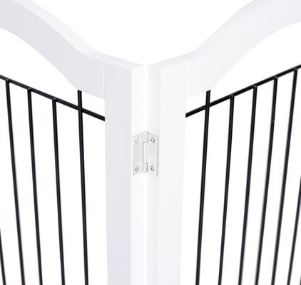 Show full view: Internet's Best Arched Top Wire Dog Gate, 30-in, White, 4 Panel slide 8 of 9