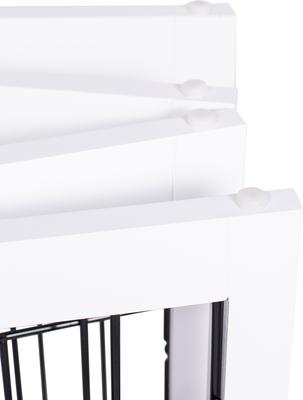 Show full view: Internet's Best Arched Top Wire Dog Gate, 30-in, White, 4 Panel slide 9 of 9