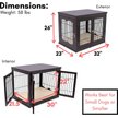 Show in main carousel: Internet's Best Double Door Furniture Style Dog Crate & End Table, Espresso, 32 inch slide 2 of 10