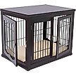 Show in main carousel: Internet's Best Double Door Furniture Style Dog Crate & End Table, Espresso, 32 inch slide 4 of 10