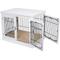 Show in main carousel: Internet's Best Double Door Furniture Style Dog Crate & End Table, White, 32 inch slide 3 of 11