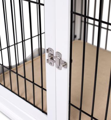 Show full view: Internet's Best Double Door Furniture Style Dog Crate & End Table, White, 32 inch slide 7 of 11