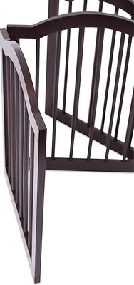 Show full view: Internet's Best Traditional Arch Pet Gate, Espresso, 24-in, 3-Panel slide 4 of 6