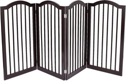 Internet's Best Traditional Arch Pet Gate, Espresso, 36-in, 4-Panel slide 2 of 5