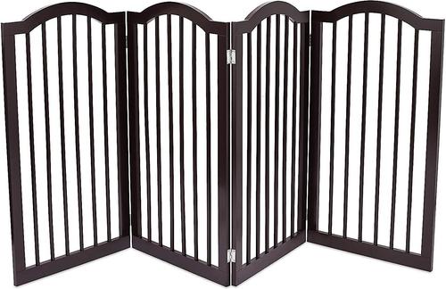 Show full view: Internet's Best Traditional Arch Pet Gate, Espresso, 36-in, 4-Panel slide 2 of 6