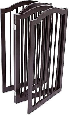 Show full view: Internet's Best Traditional Arch Pet Gate, Espresso, 36-in, 4-Panel slide 4 of 6