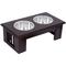 Show in main carousel: Internet's Best Traditional Non-Skid Elevated Dog Bowl, Espresso, 4-cup bowl capacity slide 1 of 6