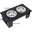 Show in main carousel: Internet's Best Traditional Non-Skid Elevated Dog Bowl, Espresso, 4-cup bowl capacity slide 2 of 6