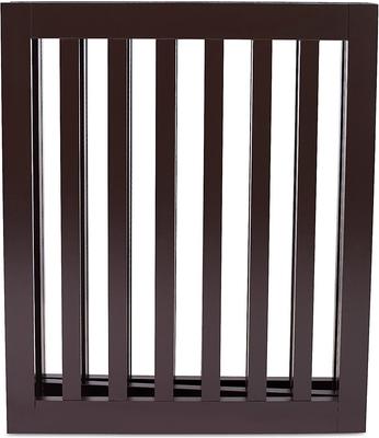 Show full view: Internet's Best Traditional Pet Gate, Espresso, 24-in, 3-Panel slide 3 of 7