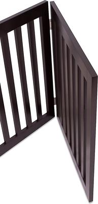 Show full view: Internet's Best Traditional Pet Gate, Espresso, 24-in, 3-Panel slide 6 of 7