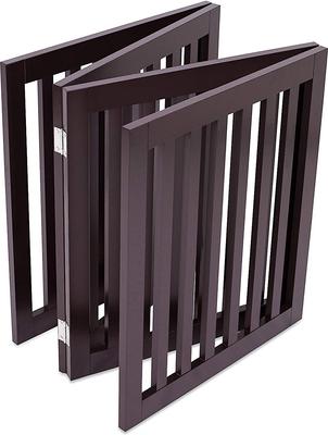 Show full view: Internet's Best Traditional Pet Gate, Espresso, 24-in, 4-Panel slide 3 of 8