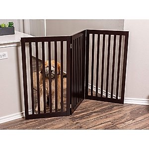 Internet's Best Traditional Pet Gate, Espresso, 36-in, 3-Panel