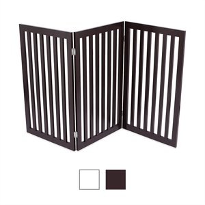 Internet's Best Traditional Pet Gate, Espresso, 36-in, 3-Panel