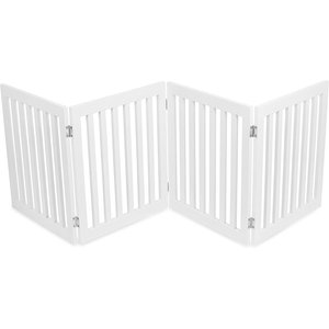 Internet's Best Traditional Pet Gate, White, 24-in, 4-Panel
