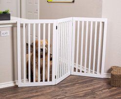 Internet's Best Traditional Pet Gate, White, 36-in, 3-Panel