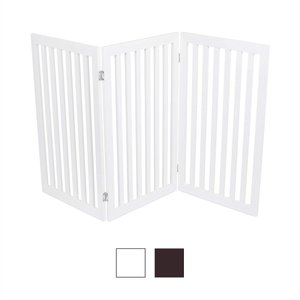 Internet's Best Traditional Pet Gate, White, 36-in, 3-Panel