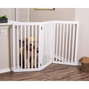 Internet's Best Traditional Pet Gate, White, 36-in, 3-Panel