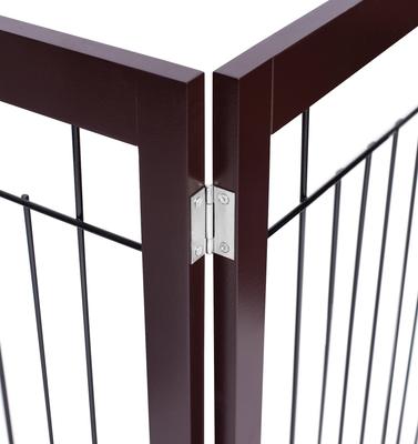 Show full view: Internet's Best Traditional Wire Dog Gate, 30-in, Espresso, 3 Panel slide 8 of 10