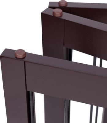 Show full view: Internet's Best Traditional Wire Dog Gate, 30-in, Espresso, 3 Panel slide 9 of 10