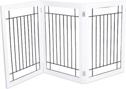 Internet's Best Traditional Wire Dog Gate, 30-in, White, 3 Panel