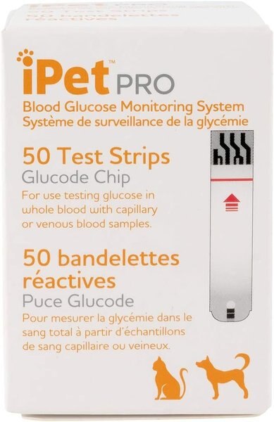 iPet PRO Blood Glucose Monitoring & Blood Glucose Test Strips for Dogs & Cats