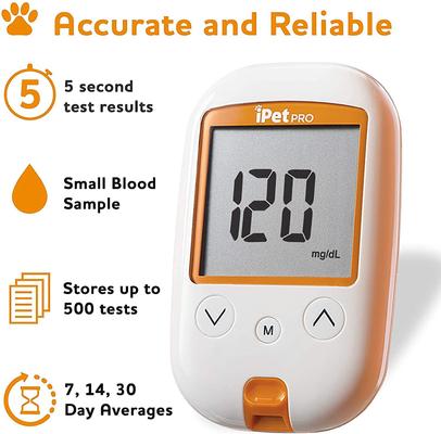 Show full view: iPet PRO Blood Glucose Monitoring System Starter Kit for Dogs & Cats slide 4 of 10