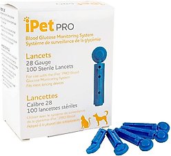 iPet PRO Ulti-Thin Sterile Lancets for Dogs & Cats, 28-Gauge, 100 count