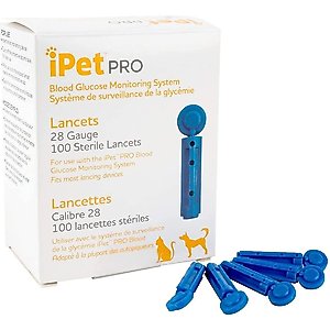 iPet PRO Ulti-Thin Sterile Lancets for Dogs & Cats, 28-Gauge, 100 count