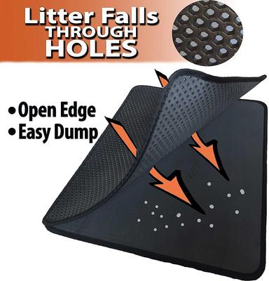 Show full view: iPrimio Cat Litter Trapper EZ Clean Mat, Black, Large + Catit Jumbo Hooded Cat Pan, Grey slide 4 of 6