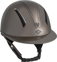 IRH F1 Short Brim Horse Riding Helmet, Gloss Brown/Gloss Brown Frame, X-Large: 7 3/8 to 7 1/2 -in