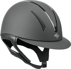 IRH F1 Short Brim Horse Riding Helmet, Matte Black/Gloss Black Frame, Large: 7 1/8 to 7 1/4 -in slide 1 of 5