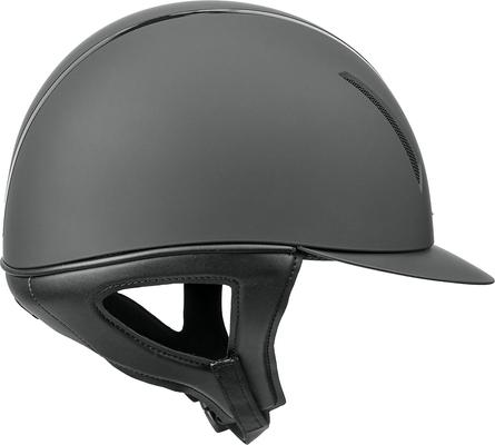 Show full view: IRH F1 Short Brim Horse Riding Helmet, Matte Black/Gloss Black Frame, Large: 7 1/8 to 7 1/4 -in slide 5 of 5