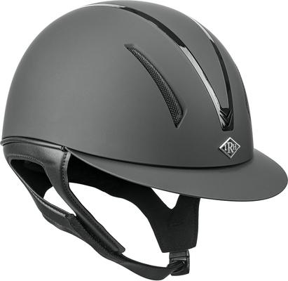 Show full view: IRH F1 Short Brim Horse Riding Helmet, Matte Black/Gloss Black Frame, Small: 6 5/8 to 6 3/4 -in slide 1 of 5