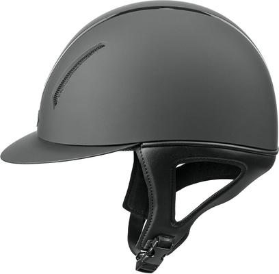 Show full view: IRH F1 Short Brim Horse Riding Helmet, Matte Black/Gloss Black Frame, Small: 6 5/8 to 6 3/4 -in slide 4 of 5