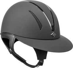 IRH F1 Wide Brim Horse Riding Helmet, Matte Black/Gloss Black Frame, Large: 7 1/8 to 7 1/4 -in